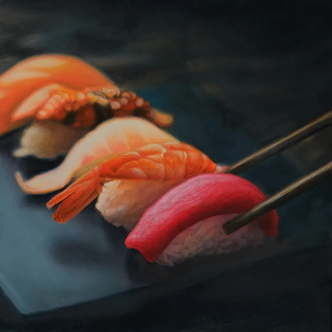 Student painting 5 of 6 from Block 3: Hyperrealism